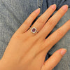 Bague Leyra - Amethyste Carrée Argent