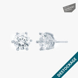 Puces Joyce - Swarovski Zirconia Argent