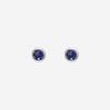 Boucles d'oreilles Mey - Argent Pierre Bleue / Rouge