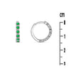 Creoles Thelia - Argent Pierres Vertes