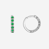 Creoles Thelia - Argent Pierres Vertes