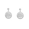 Boucles d'oreille Laure - Rondes Arbre de Vie Argent