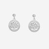 Boucles d'oreille Laure - Rondes Arbre de Vie Argent