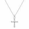 Pendentif Croix Argent Massif 925 Rhodié
