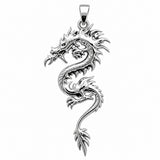 Pendentif Chi - Dragon Argent 925 Rhodié