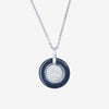 Collier Coley - Argent Céramique Cercle