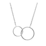 Collier Giulia - Double Anneau Argent