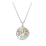 Collier Viki - Arbre de Vie Nacre Argent