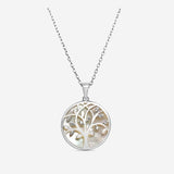 Collier Viki - Arbre de Vie Nacre Argent