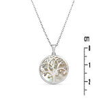Collier Viki - Arbre de Vie Nacre Argent