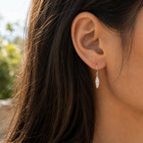 Boucle d'oreille Ivy - Plume Pendante Argent
