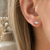 Puce d'Oreille - Plume Argent 925