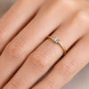 Bague Naelys - Fine Solitaire Plaqué Or