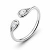 Bague Elyssia - 2 Poires Argent 925