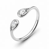 Bague Elyssia - 2 Poires Argent 925