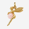 Pendentif Morgane - Fée Plaqué Or Quartz Rose