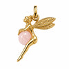 Pendentif Morgane - Fée Plaqué Or Quartz Rose