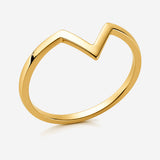 Bague Vienne - En V Plaqué or 18 carats