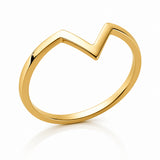 Bague Vienne - En V Plaqué or 18 carats
