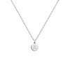 Pendentif Rond Initiale au choix Argent 925