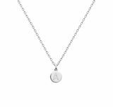 Pendentif Rond Initiale au choix Argent 925