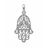 Pendentif Kenza - Main de Fatma Argent Simple