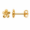 Puces d'oreilles Maly - Fleurs Plaqué Or 18 carats