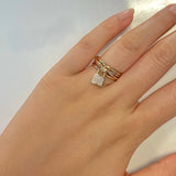 Bague Amary - Avec Pendentif Cadenas Plaqué Or