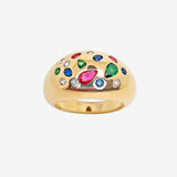 Bague Fresha - Large Tutti Frutti Plaqué Or
