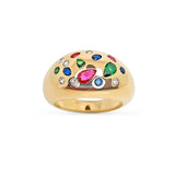 Bague Fresha - Large Tutti Frutti Plaqué Or