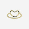 Bague Leonys - Coeur Ouvert Plaqué Or