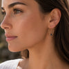 Boucles d'Oreilles Voy - Pierre Piétersite Acier Doré