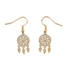 Boucles Oreilles Morphée - Attrape Rêve Plaqué Or