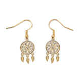 Boucles Oreilles Morphée - Attrape Rêve Plaqué Or