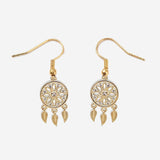 Boucles Oreilles Morphée - Attrape Rêve Plaqué Or