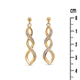 Boucles Oreilles Nymphe - Plaqué Or Torsadé