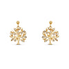 Boucles Oreilles Zoé - Arbre Plaqué Or