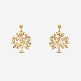 Boucles Oreilles Zoé - Arbre Plaqué Or