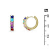 Boucles Lyris - Petites Créoles Pierres Multicolores