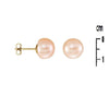 Boucles d'oreilles Cami - Perles de Culture Rose & Or