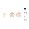 Boucles d'oreilles Cami - Perles de Culture Rose & Or