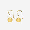 Boucle d'oreille Lucette - Perle Pendante Plaqué Or