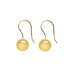 Boucle d'oreille Lucette - Perle Pendante Plaqué Or