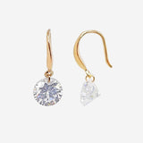Boucles d'oreilles Woy - Crochet Pierre Plaqué Or