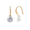 Boucles d'oreilles Woy - Crochet Pierre Plaqué Or