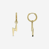 Boucle d'oreille Thora - Eclair Plaqué Or