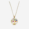 Collier Adela - Arbre de Vie Plaqué Or Multicolore
