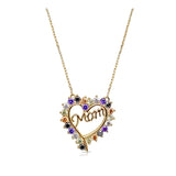 Collier Mom - Maman Plaqué Or