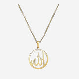 Collier Malik - Pendentif Allah Plaqué Or