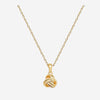 Collier Dina - Noeud Plaqué Or Entrelacé
